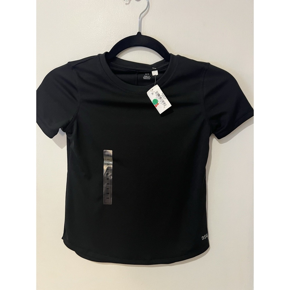 New DSG Girls XS Movement Tee Black Short Sleeve‎ Shirt